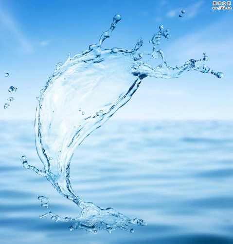 PS快速抠出半透明的喷溅水花素材并更换任意背景教程