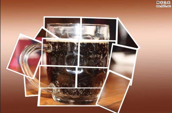 ps怎么制作碎片拼贴效果的图片?