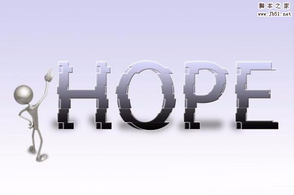 ps怎么设计切割条纹拼成的文字?